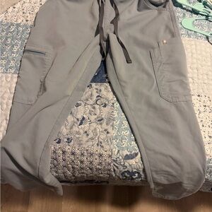 Figs yola scrub pants slate blue